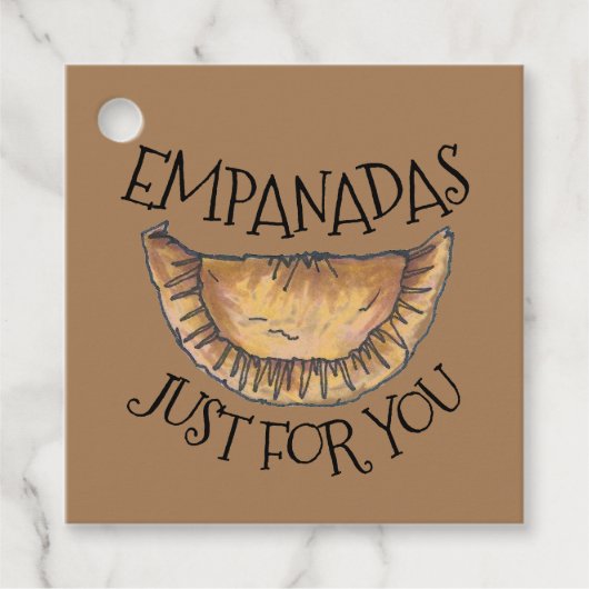Empanadas Enkel voor jullie Homemade Empanada Past Bedankjes Labels (Voorkant)