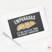 Empanadas Het is een Argentijns ding dat je niet z Rechthoekige Sticker (Envelop)