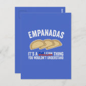 Empanadas Het is een Chileense ding dat je niet zo Briefkaart (Voorkant / Achterkant)