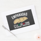 Empanadas Het is een Mexicaans ding dat je niet zo Rechthoekige Sticker (Envelop)