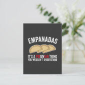 Empanadas Het is een Peruviaans ding dat je niet z Briefkaart (Staand voorkant)