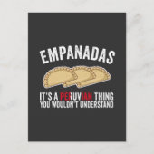 Empanadas Het is een Peruviaans ding dat je niet z Briefkaart (Voorkant)