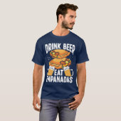 Empanadas Maker Beer Drinking Lover Latin Food boy T-shirt (Voorkant volledig)