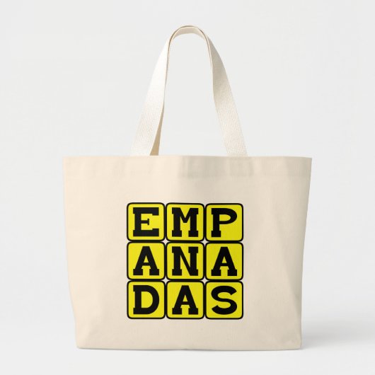 Empanadas, Mexicaanse maaltijd Grote Tote Bag (Voorkant)