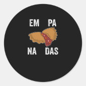 Empanadas Ronde Sticker (Voorkant)