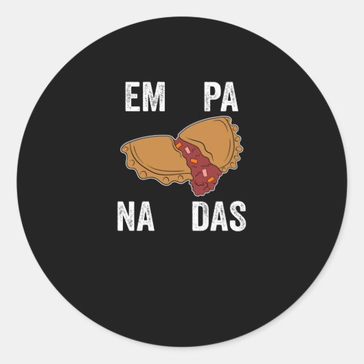 Empanadas Ronde Sticker (Voorkant)