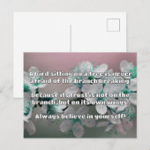 Empath Belief Positieve Aanmoediging Quote Briefkaart (Voorkant / Achterkant)