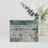 Empath Belief Positieve Aanmoediging Quote Briefkaart (Staand voorkant)
