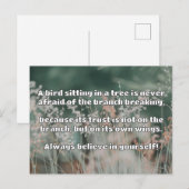 Empath Belief Positieve Aanmoediging Quote Briefkaart (Voorkant / Achterkant)
