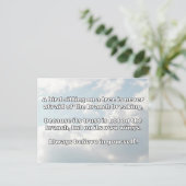 Empath Belief Positieve Aanmoediging Quote Briefkaart (Staand voorkant)
