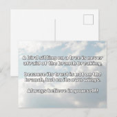 Empath Belief Positieve Aanmoediging Quote Briefkaart (Voorkant / Achterkant)
