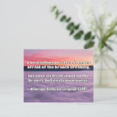 Empath Belief Positieve Aanmoediging Quote Briefkaart (Staand voorkant)