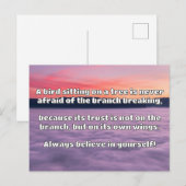 Empath Belief Positieve Aanmoediging Quote Briefkaart (Voorkant / Achterkant)