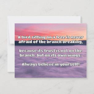 Empath Belief Positieve Aanmoediging Quote Briefkaart
