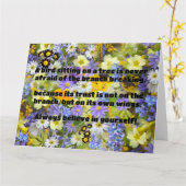 Empath Belief Positieve Aanmoediging Quote Kaart (Gele Bloem)