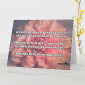 Empath Belief Positieve Aanmoediging Quote Kaart (Gele Bloem)