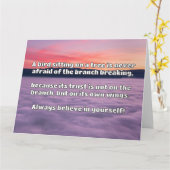 Empath Belief Positieve Aanmoediging Quote Kaart (Gele Bloem)