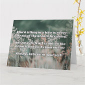 Empath Belief Positieve Aanmoediging Quote Kaart (Gele Bloem)