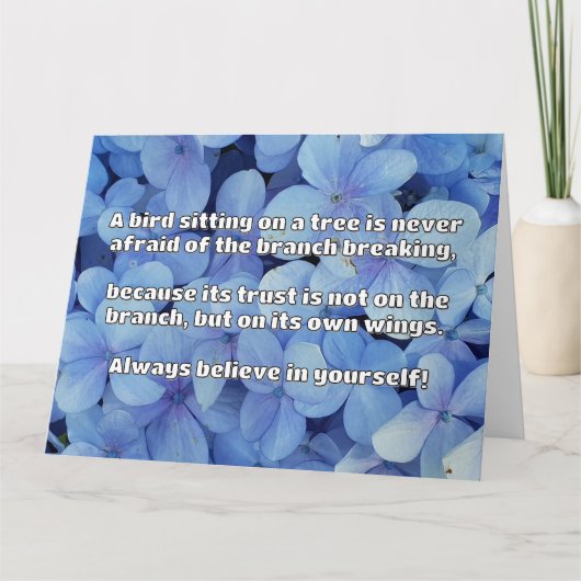 Empath Belief Positieve Aanmoediging Quote Kaart (Voorkant)
