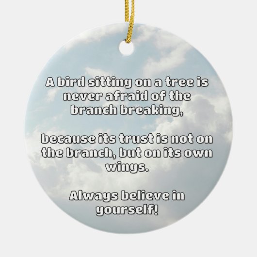 Empath Belief Positieve Aanmoediging Quote Keramisch Ornament (Voorkant)