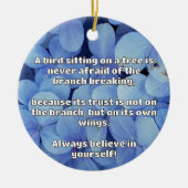 Empath Belief Positieve Aanmoediging Quote Keramisch Ornament (Voorkant)