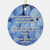 Empath Belief Positieve Aanmoediging Quote Keramisch Ornament (Links)