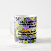 Empath Belief Positieve Aanmoediging Quote Koffiemok (Voorkant links)