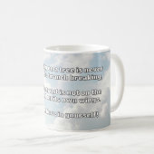 Empath Belief Positieve Aanmoediging Quote Koffiemok (Voorkant rechts)