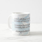 Empath Belief Positieve Aanmoediging Quote Koffiemok (Voorkant links)