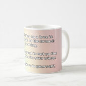 Empath Belief Positieve Aanmoediging Quote Koffiemok (Voorkant rechts)