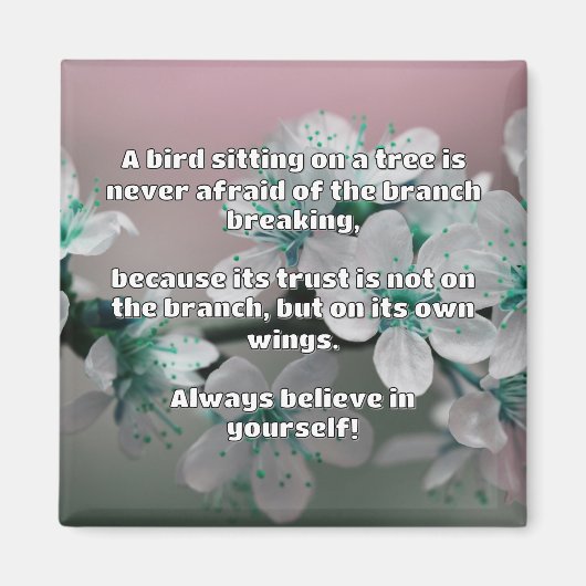Empath Belief Positieve Aanmoediging Quote Magneet (Voorkant)