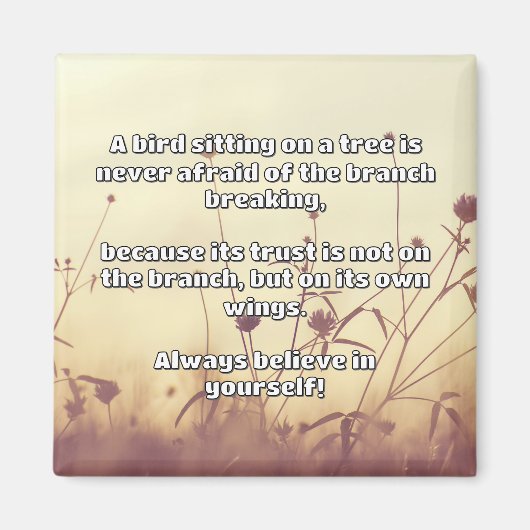 Empath Belief Positieve Aanmoediging Quote Magneet (Voorkant)