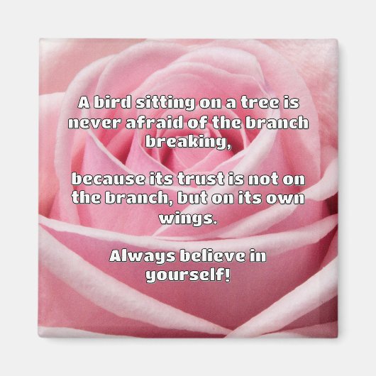 Empath Belief Positieve Aanmoediging Quote Magneet (Voorkant)