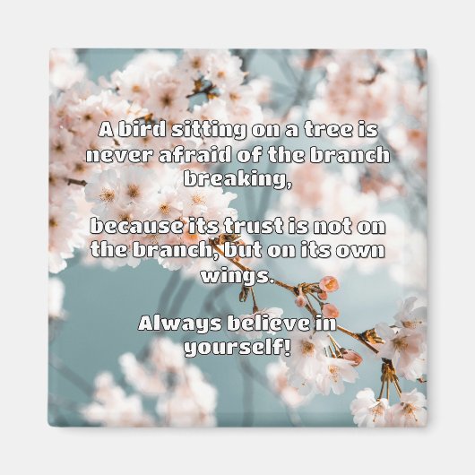 Empath Belief Positieve Aanmoediging Quote Magneet (Voorkant)