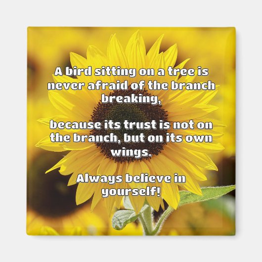 Empath Belief Positieve Aanmoediging Quote Magneet (Voorkant)