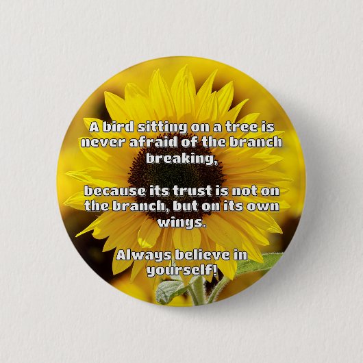 Empath Belief Positieve Aanmoediging Quote Ronde Button 5,7 Cm (Voorkant)