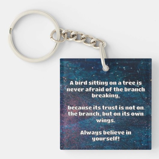 Empath Belief Positieve Aanmoediging Quote Sleutelhanger (Voorkant)