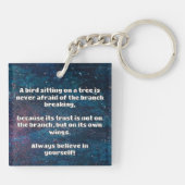 Empath Belief Positieve Aanmoediging Quote Sleutelhanger (Achterkant)