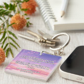 Empath Belief Positieve Aanmoediging Quote Sleutelhanger (Voorkant Rechts)