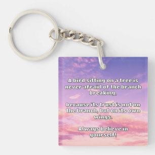 Empath Belief Positieve Aanmoediging Quote Sleutelhanger