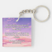 Empath Belief Positieve Aanmoediging Quote Sleutelhanger (Achterkant)
