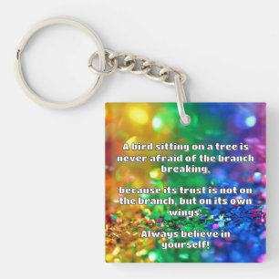 Empath Belief Positieve Aanmoediging Quote Sleutelhanger