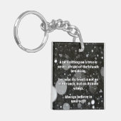 Empath Belief Positieve Aanmoediging Quote Sleutelhanger (Voorkant Links)