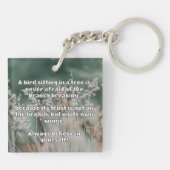 Empath Belief Positieve Aanmoediging Quote Sleutelhanger (Achterkant)