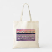 Empath Belief Positieve Aanmoediging Quote Tote Bag (Achterkant)