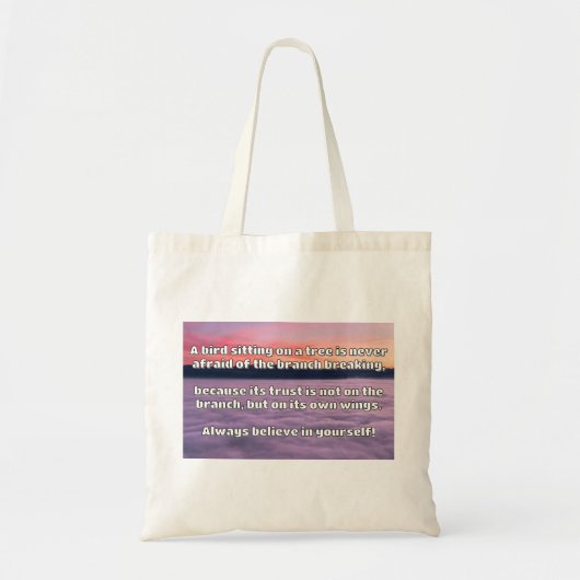 Empath Belief Positieve Aanmoediging Quote Tote Bag (Voorkant)