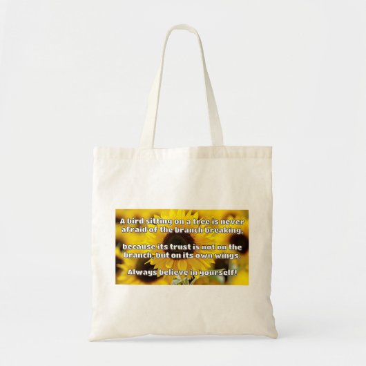 Empath Belief Positieve Aanmoediging Quote Tote Bag (Voorkant)