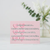 Empath Bravery Positieve Aanmoediging Quote Briefkaart (Staand voorkant)