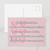 Empath Bravery Positieve Aanmoediging Quote Briefkaart (Voorkant / Achterkant)