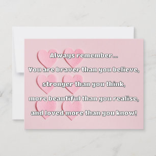 Empath Bravery Positieve Aanmoediging Quote Briefkaart